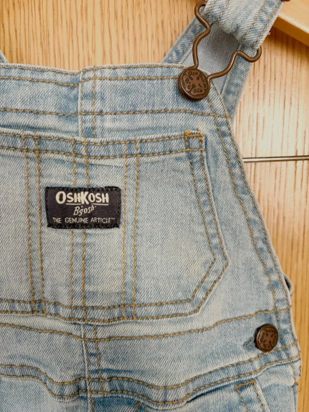 OshKosh B'gosh Vestback Infant Denim Overalls